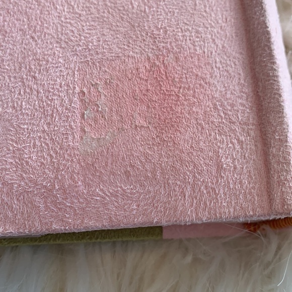 Pink and Green Suede Like Photo Album with Memo Area - Picture 3 of 7